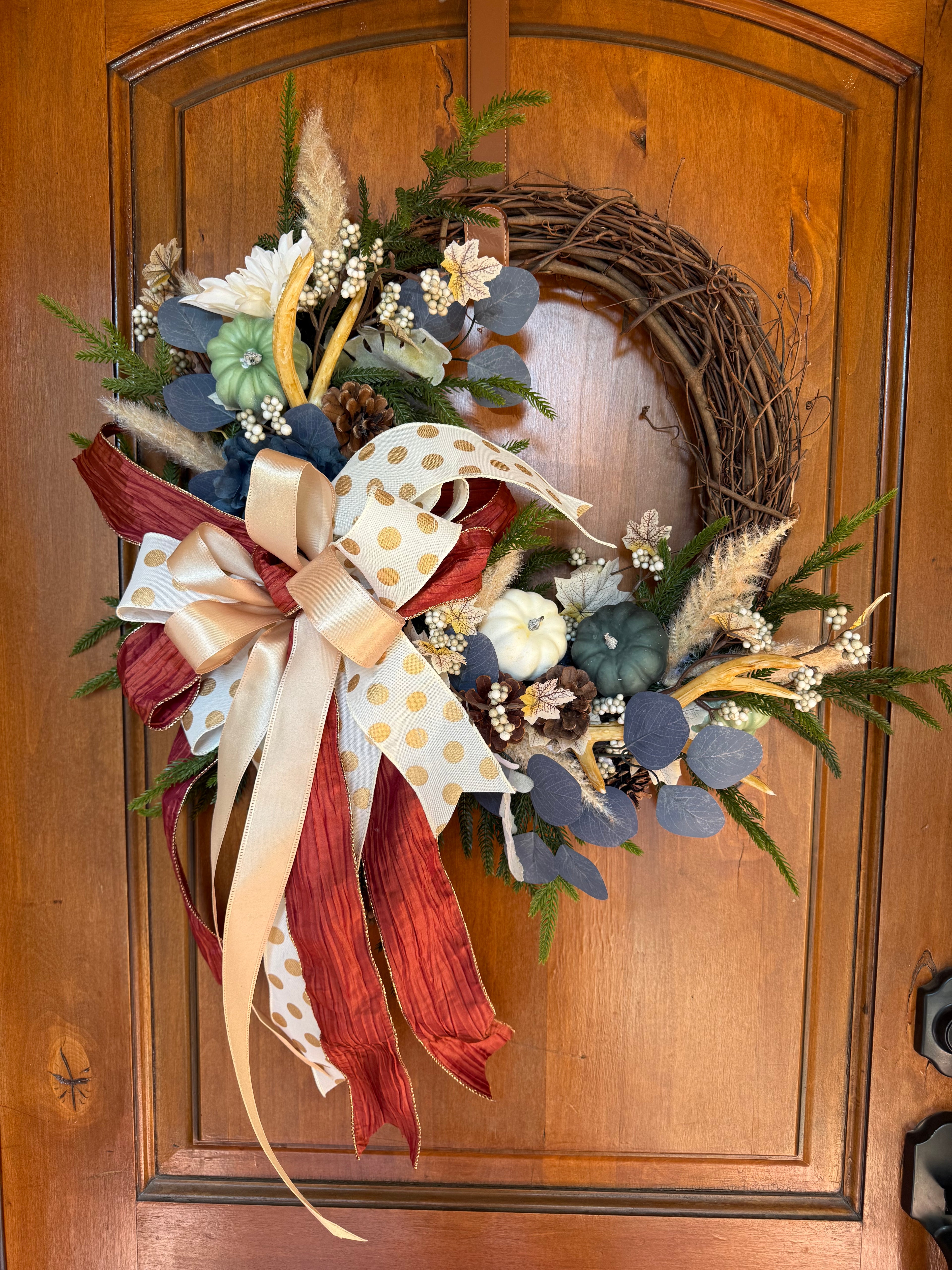 Fall Antler Wreath